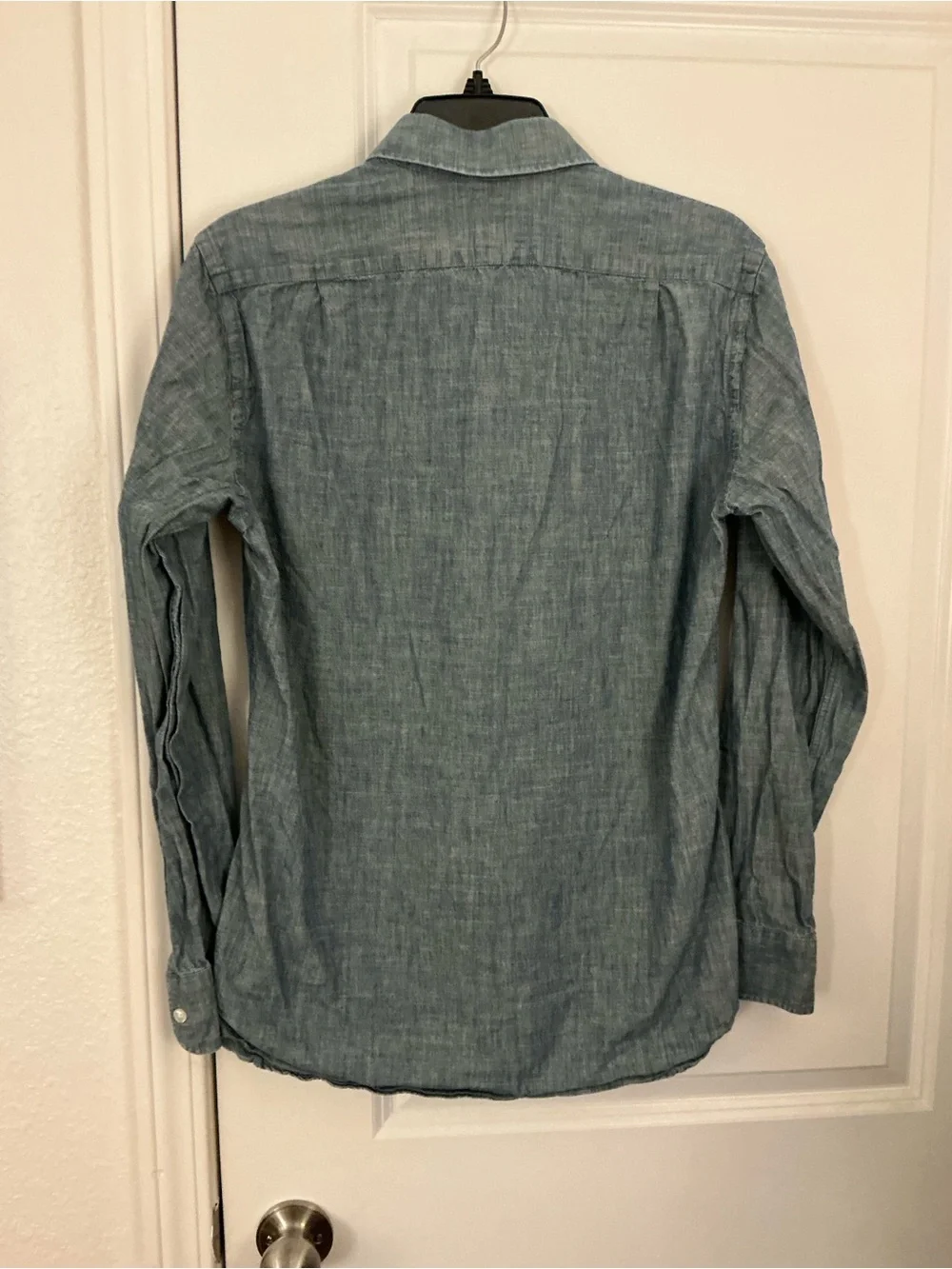 🔥 J.Crew Ludlow Men’s Small S Chambray Blue Long Sleeve Button Down Dress Shirt